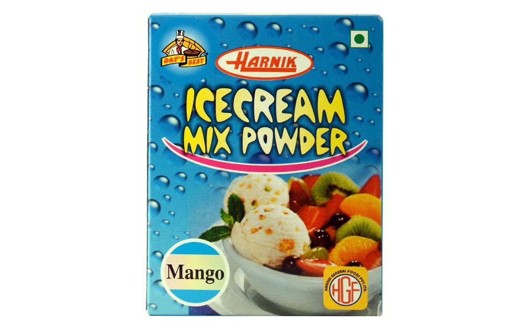 Harnik Ice Cream Mix Powder, Mango   Box  90 grams